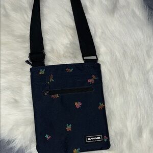 Dakine Navy Crossbody Bag with Floral Details